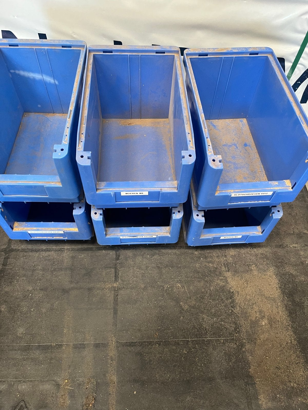 Voorraadbakken - 6 stuks, ideaal voor opslag, Ophalen of Verzenden, Gebruikt, Overige typen