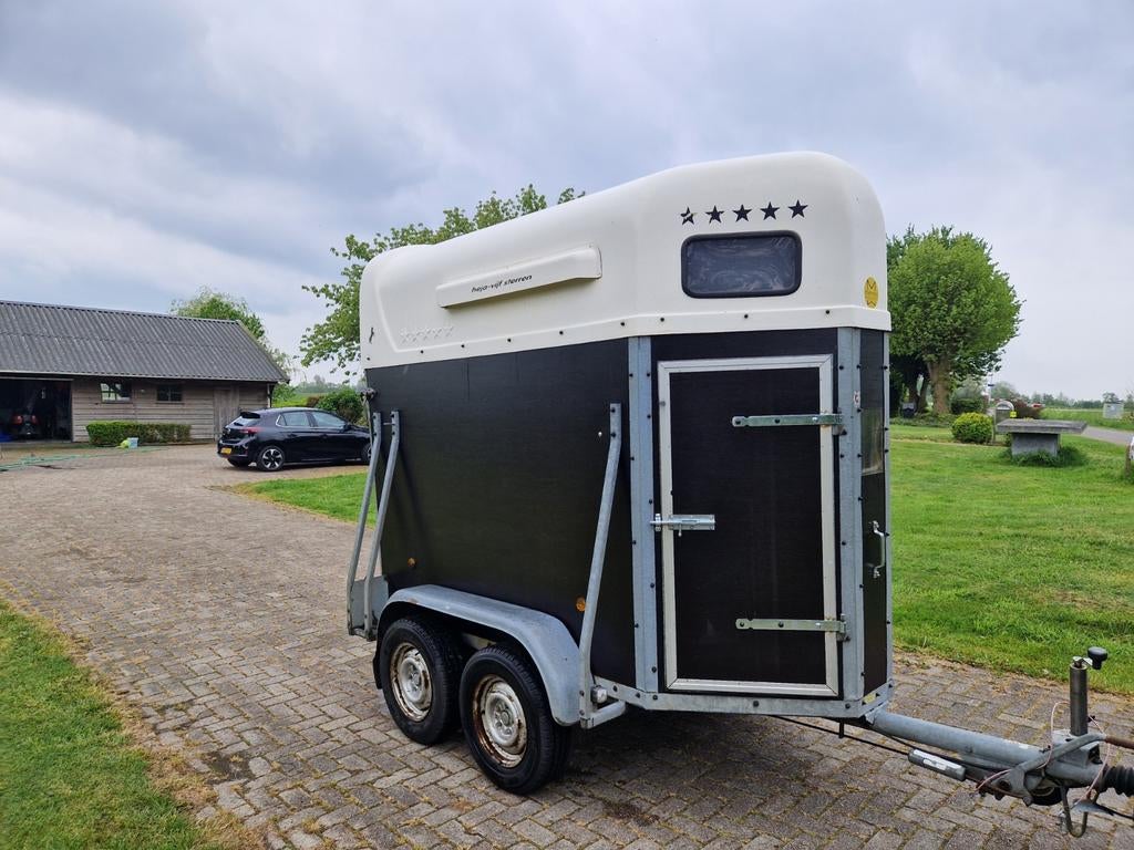 HEJA 5 sterren paardentrailer, Dieren en Toebehoren, Paarden en Pony's | Trailers en Aanhangwagens, Ophalen of Verzenden, Hout