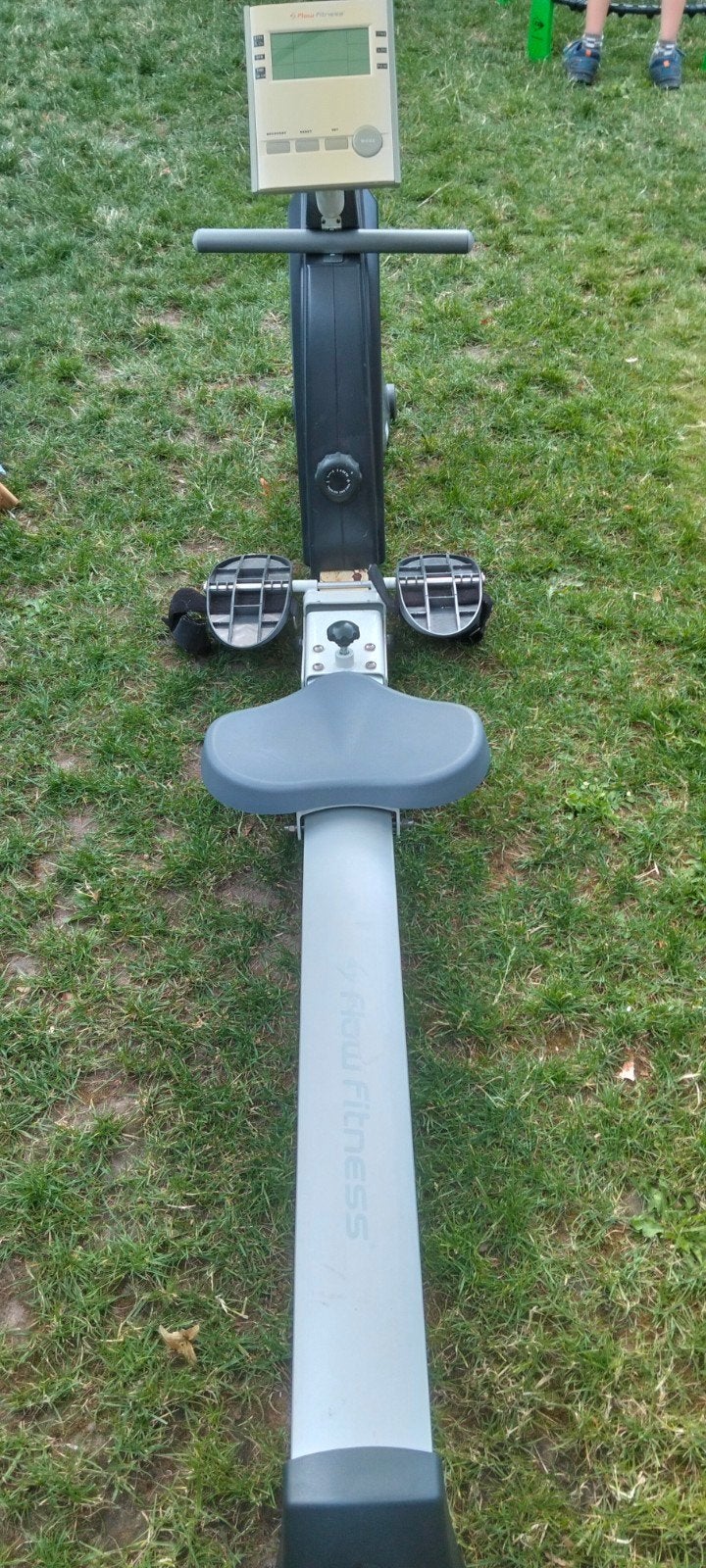Flow Fitness Roeitrainer -, Sport en Fitness, Ophalen of Verzenden, Zo goed als nieuw, Rug, Metaal