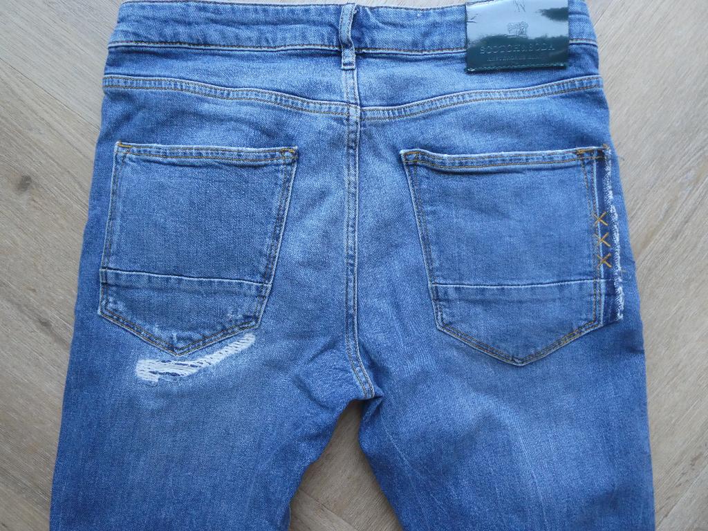 Mooie Scotch & Soda spijkerbroek, Skim maat 32-32, Blauw, W32 (confectie 46) of kleiner, Ophalen of Verzenden, Zo goed als nieuw