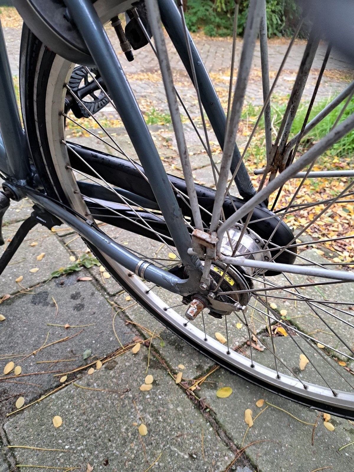 Damesfiets met handremmen en bagagedrager, 53 tot 56 cm, Ophalen, Gebruikt, Overige merken