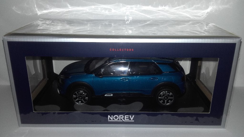 Norev 1:18 Citroen C4 Cactus 2018 Emeraude Blue&White nieuw, Ophalen of Verzenden, Nieuw, Auto, Norev