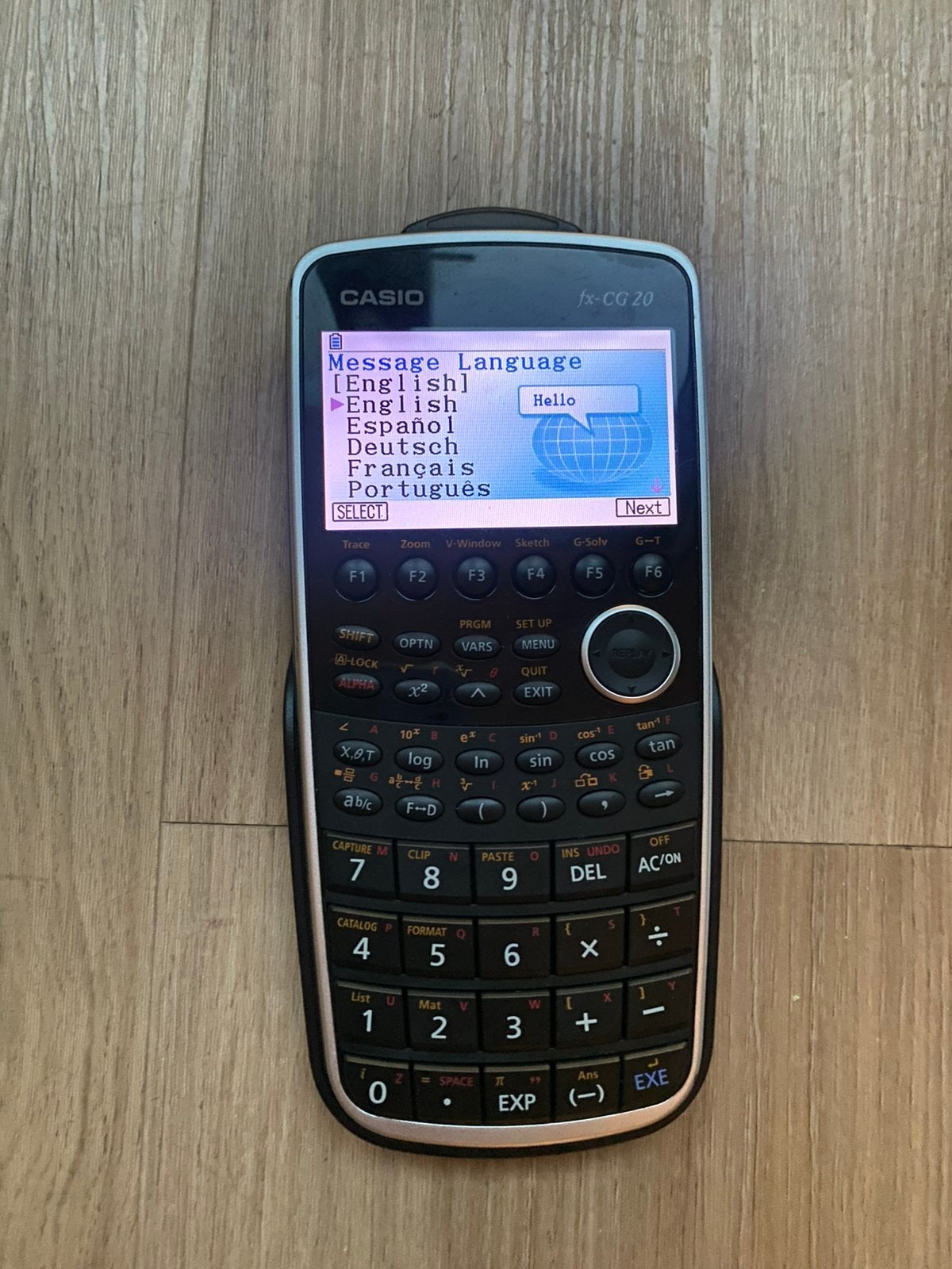 Casio fx cg 20 grafische rekenmachine: examens en wiskunde b, Ophalen of Verzenden, Grafische rekenmachine, Zo goed als nieuw