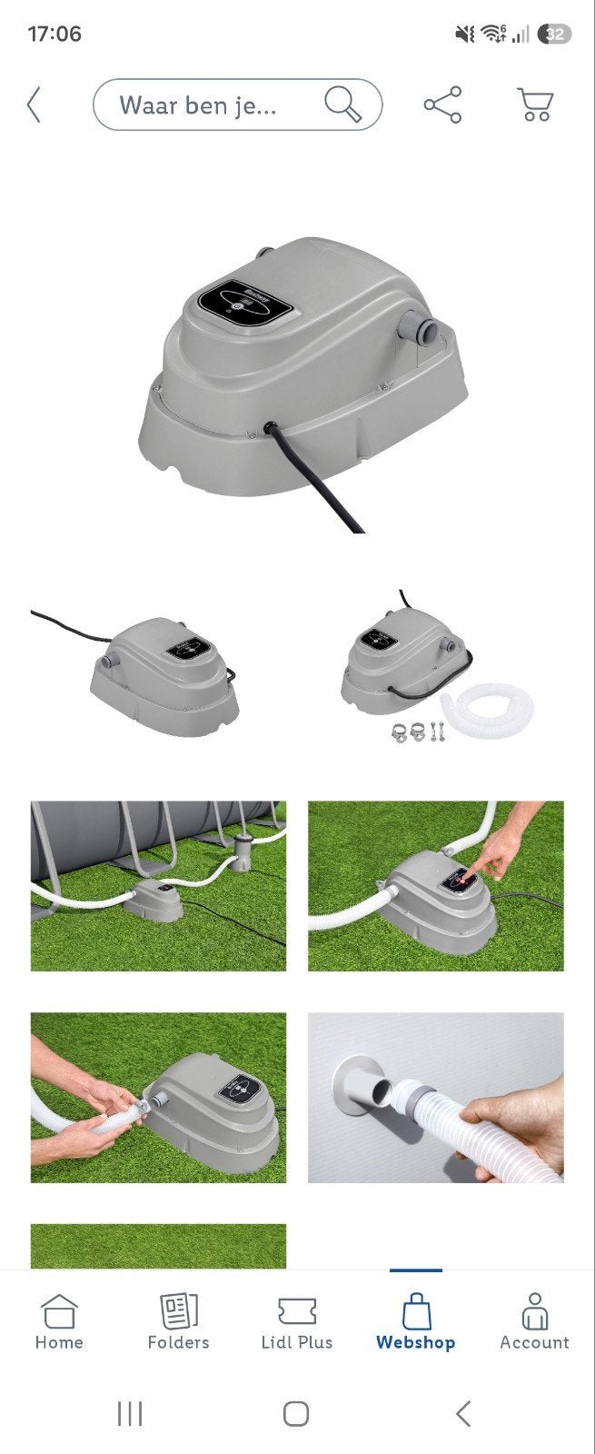 Zo goed als nieuwe Bestway zwembad warmtepomp, Tuin en Terras, Ophalen, Zo goed als nieuw