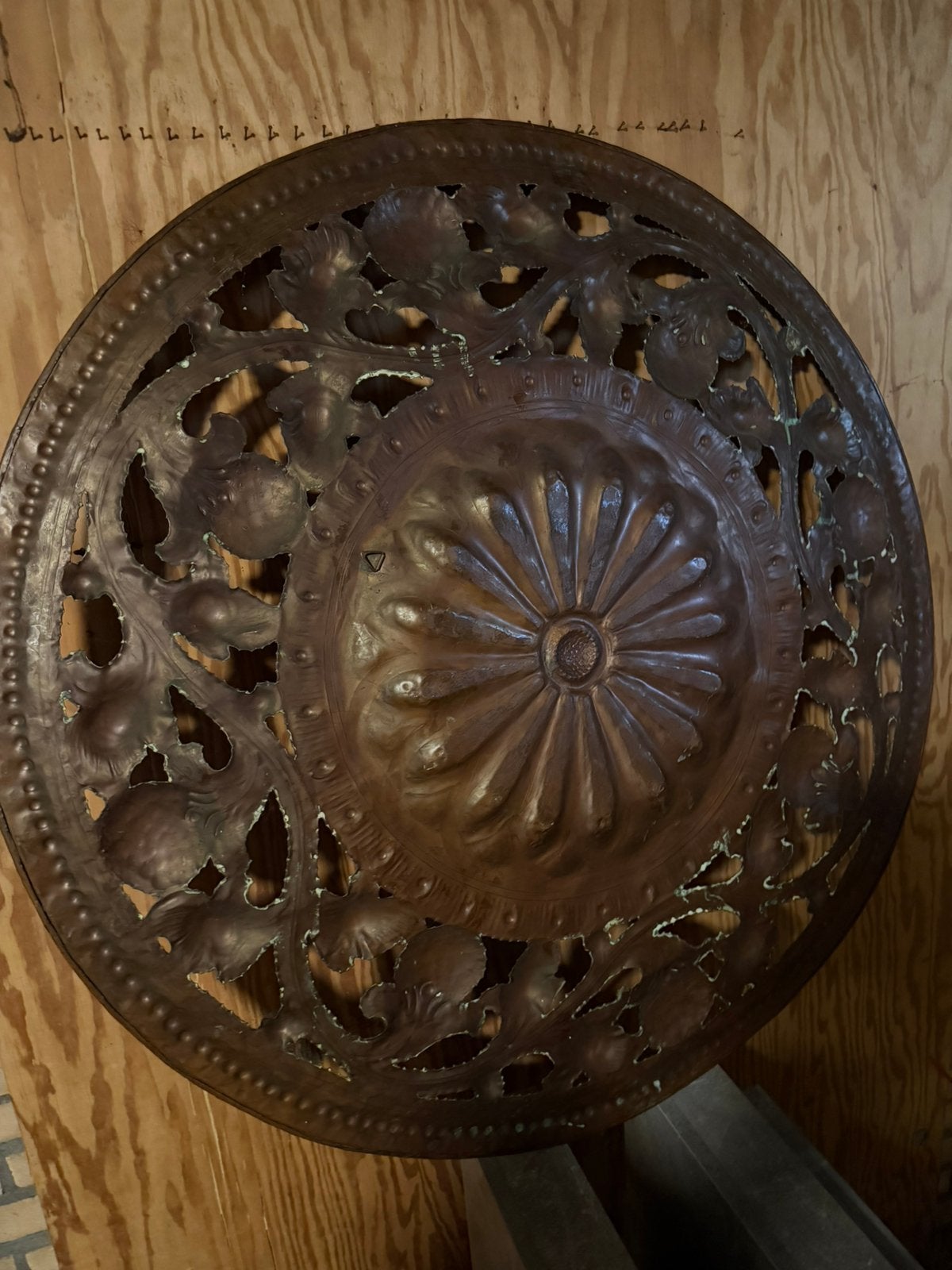 Grote Wand medallion koper en uniek, Ophalen