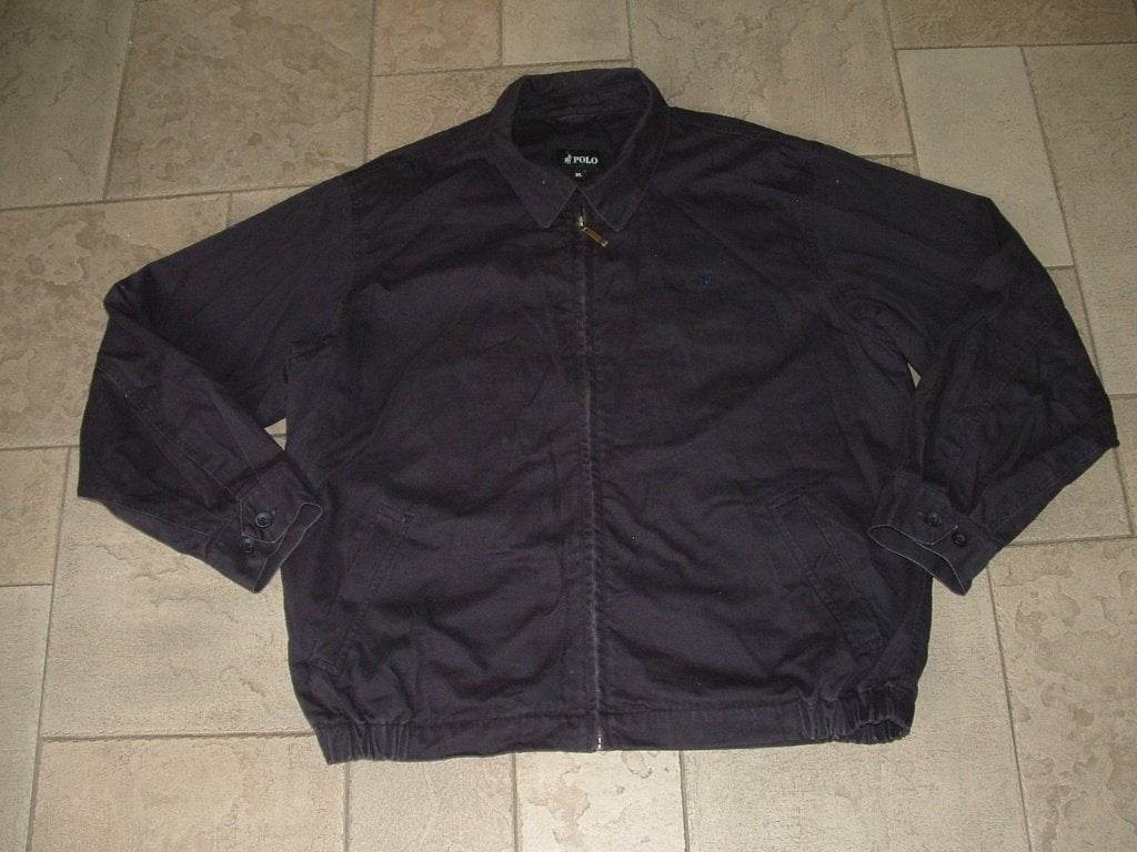 Polo short jacket jas tussenjas, jeans stijl maat XL, bomber, Blauw, Maat 56/58 (XL), Ophalen of Verzenden, 'Polo