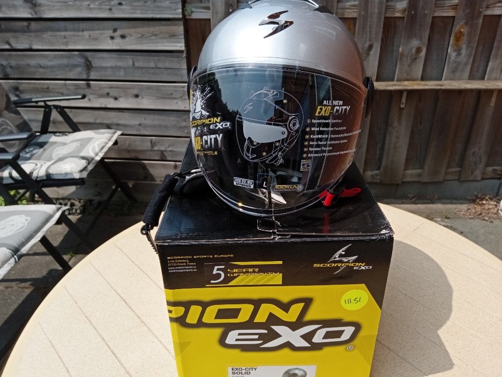 Motorhelm, Motoren, Heren, Jethelm, Ophalen of Verzenden, L
