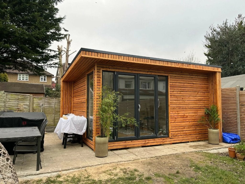 Tuinhuis geïsoleerd Mars 5x4, tuinkantoor, tuin studio, 200 tot 400 cm, Tuinhuis, Verzenden, Nieuw