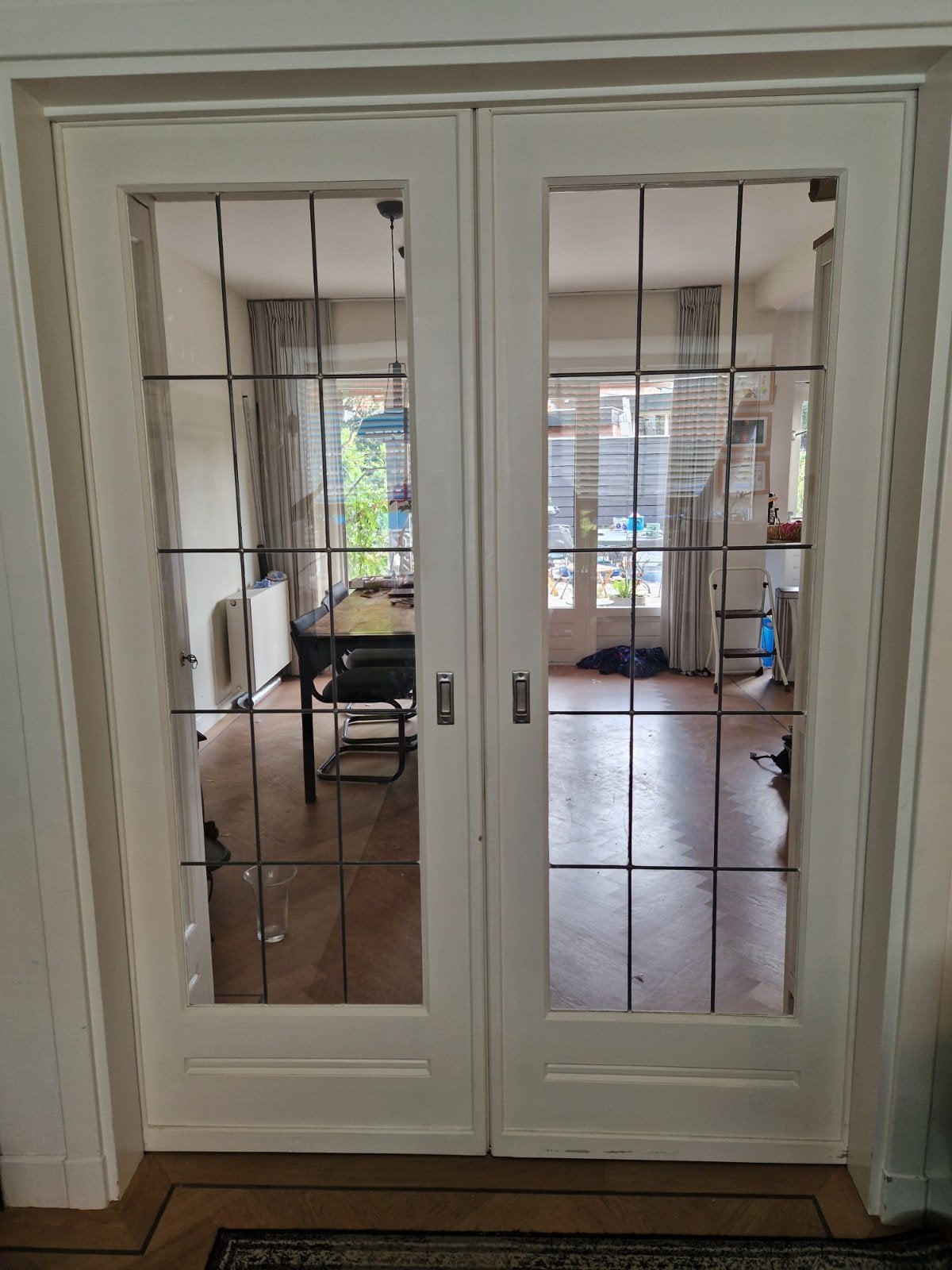 Originele jaren 30 ensuite deuren (Dudok), Ophalen, Gebruikt, Binnendeur, Glas