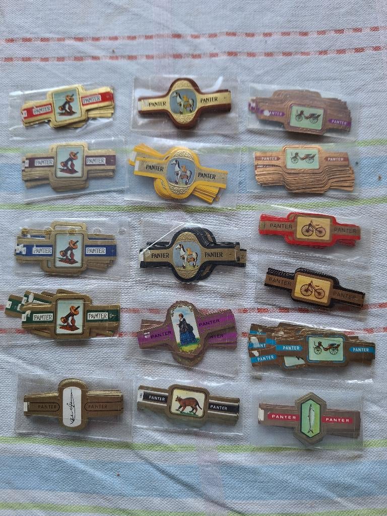 complete Panter sigarenbandjes, Ophalen of Verzenden, Zo goed als nieuw, Sigarenbandjes