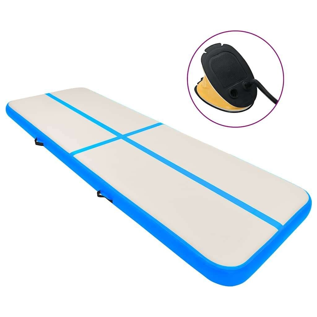 Gymnastiekmat / Airtrack in topstaat!, Sport en Fitness, Turnen, Ophalen, Maat 36 t/m 42, Zo goed als nieuw, Blauw