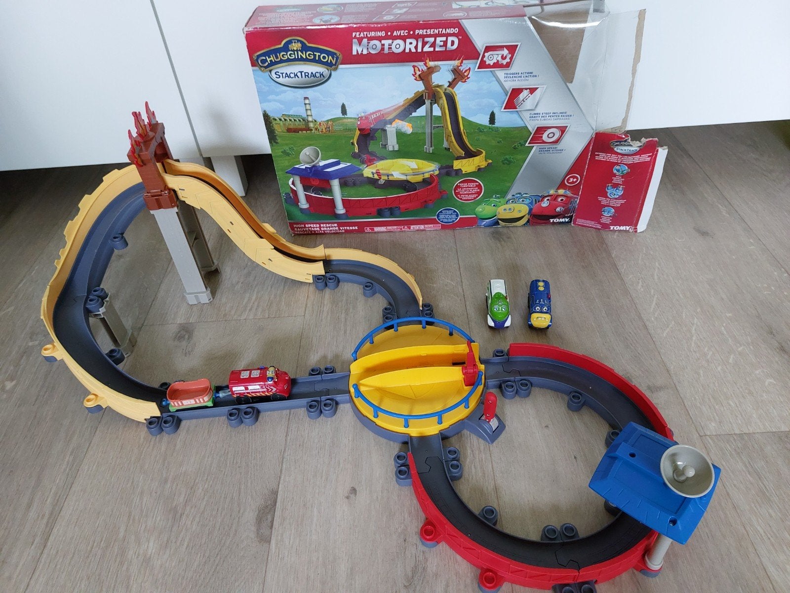Chuggington StackTrack gemotoriseerde treinbaan met treinen, Ophalen, Zo goed als nieuw, Overige merken