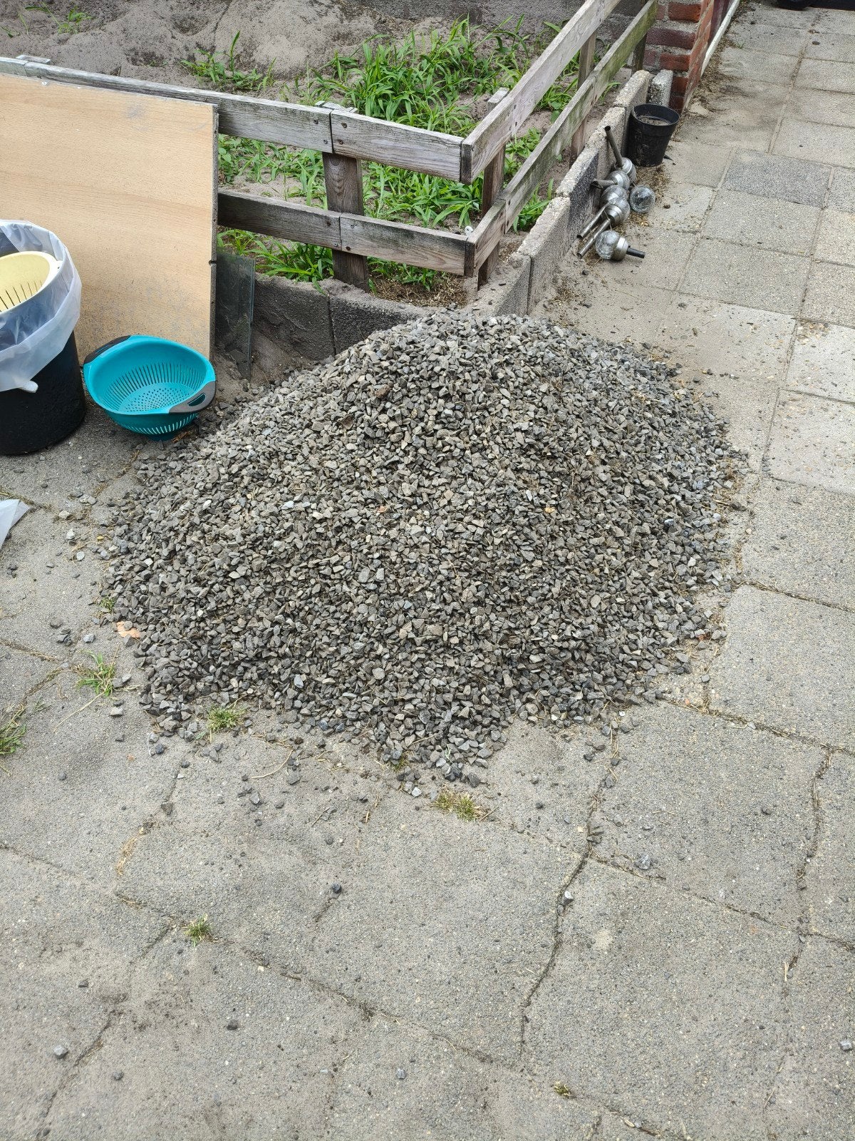 splitsteentjes, Ophalen, Minder dan 10 meter