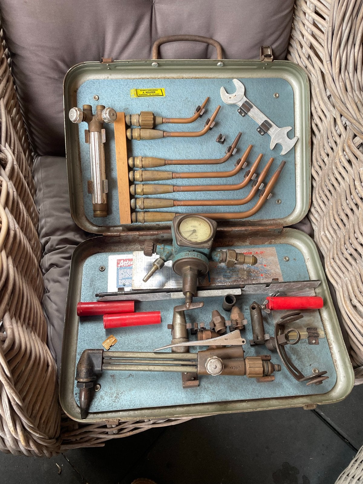 Vintage Zinser Las- en Snijbrander Set in Koffer, Doe-het-zelf en Verbouw, Ophalen of Verzenden, Gebruikt, Minder dan 150 ampère