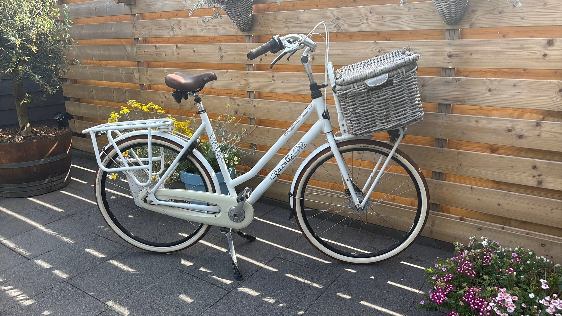Gazelle Miss Grace h59 wit, Ophalen, Gebruikt, Versnellingen, 56 cm of meer