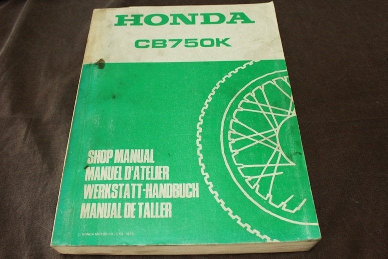 Honda CB750K 1978 motorcycle shop manual CB 750 DOHC, Ophalen of Verzenden, Honda