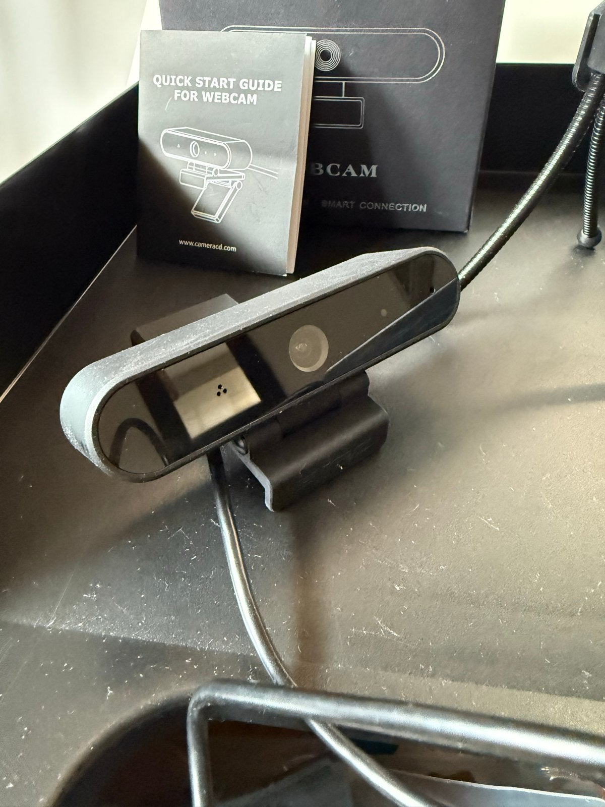 Full HD 1080P Webcam met microfoon en monitorclip, Computers en Software, Ophalen of Verzenden, Zo goed als nieuw, Windows, Monitorclip