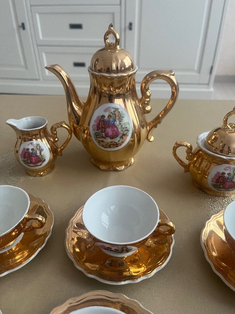 Bavaria servies goud, Overige merken, Vintage, Ophalen of Verzenden, Zo goed als nieuw