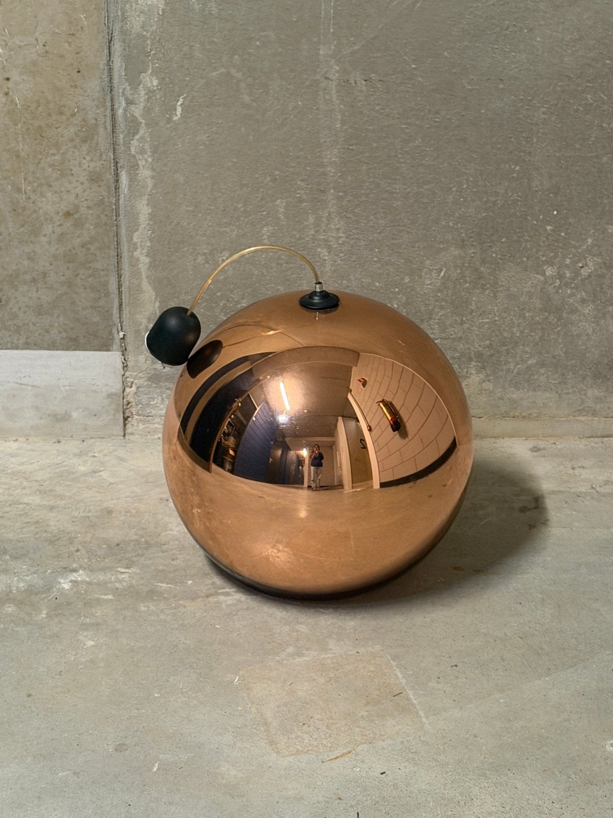 Tom Dixon copper round shade 45 cm, Ophalen, Zo goed als nieuw, Kunststof