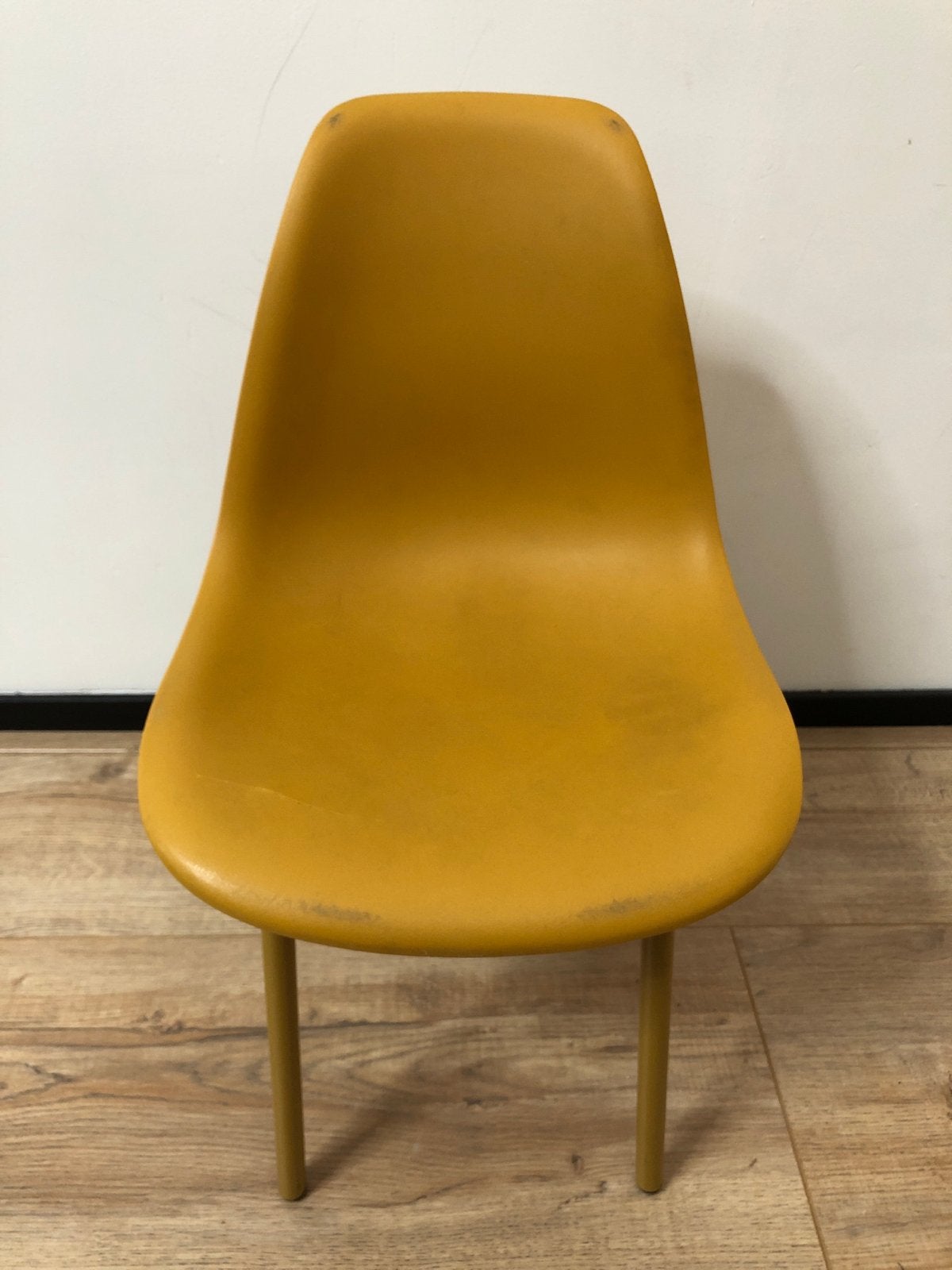 Gele kunststof stoel - Gebruikt, Ophalen, Kunststof, Gebruikt, Overige kleuren