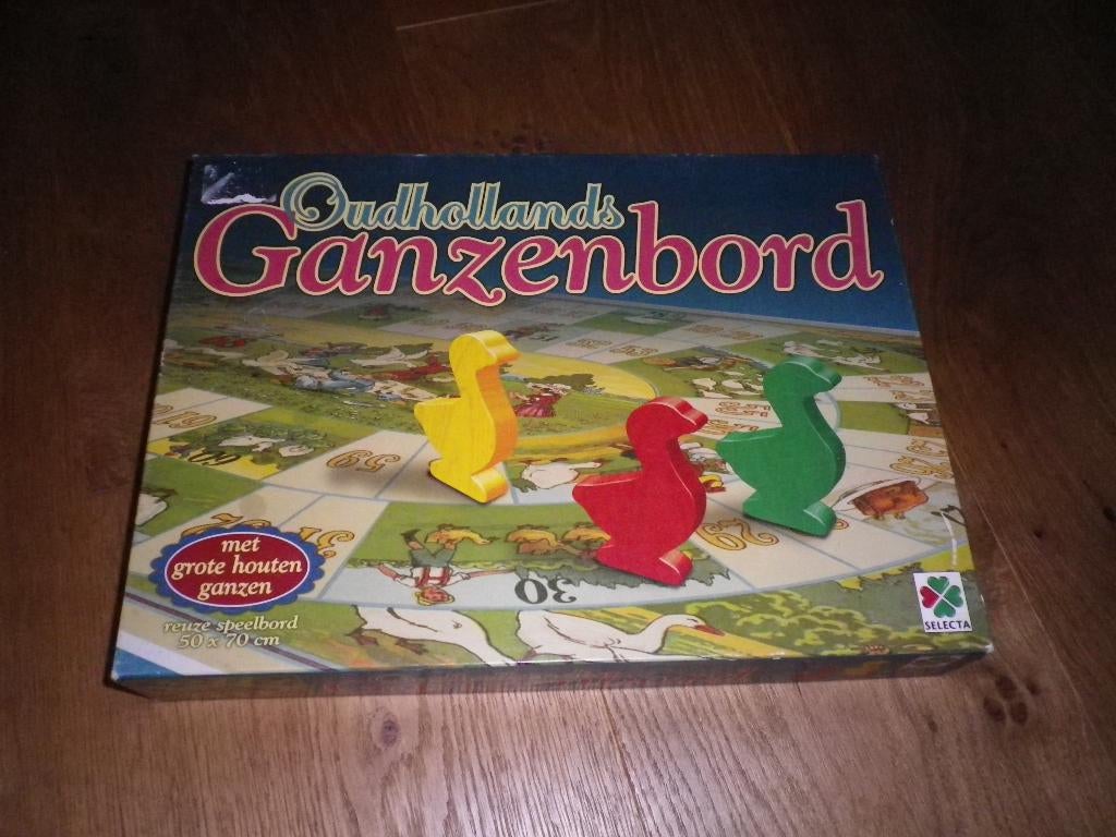 Oudhollands Ganzenbord, Hobby en Vrije tijd, Gezelschapsspellen | Bordspellen, Ophalen of Verzenden, Gebruikt, Selecta