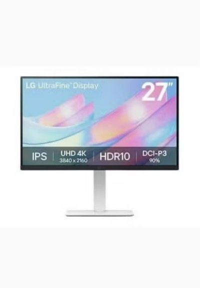 1x LG UltraFine 27 inch 4K IPS Monitor - 27US550-W.AEU, IPS, Verzenden, 60 Hz of minder, Ultra HD (4K)