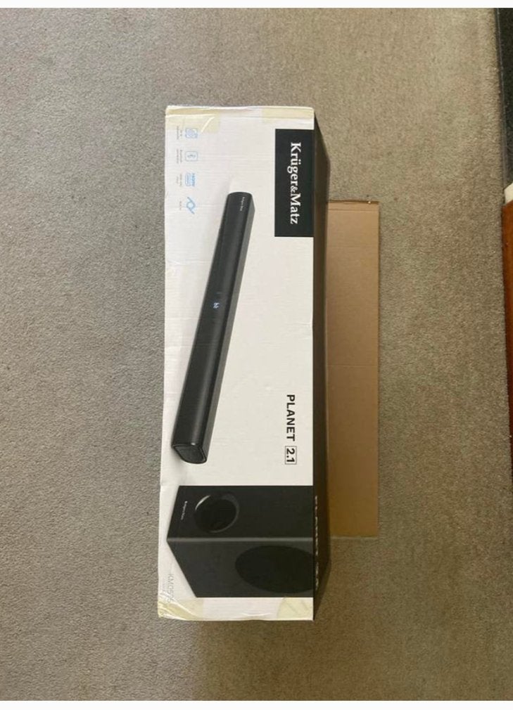 Kruger&Matz Planet 2.1 Soundbar met Subwoofer, Ophalen, Met externe subwoofer, Nieuw