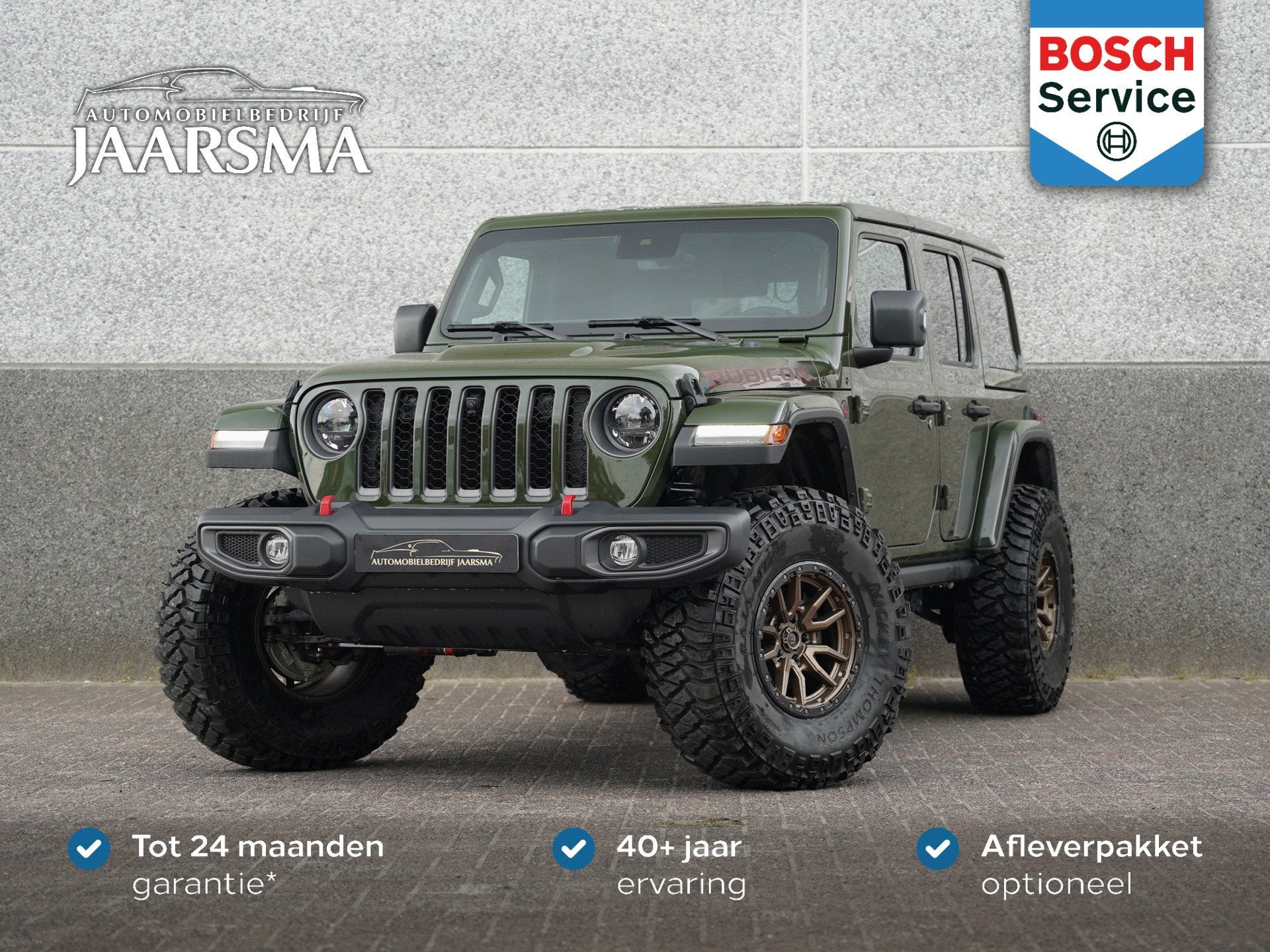 Jeep Wrangler 4-Door Rubicon | Grijs kenteken |Liftkit |37", Auto's, Jeep, Automaat, 12 maanden, 4 cilinders, Vierwielaandrijving