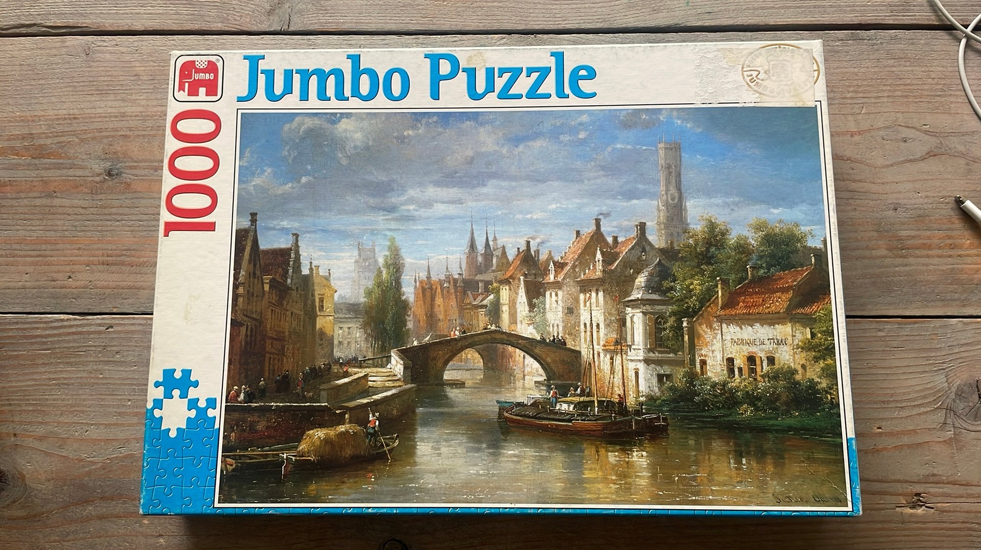 Jumbo puzzel 1000 stukjes Brugge, Ophalen of Verzenden, 500 t/m 1500 stukjes, Zo goed als nieuw