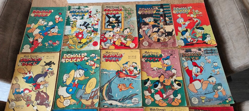Donald Ducks 1957 (zie advertentie voor aanwezige nummers), Gelezen, Walt Disney, Ophalen of Verzenden, Meerdere stripboeken