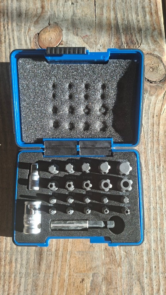 Laser TORX Plus dopsleutelsetje Bitsetje Bit set. NIEUW!!, ,, Nieuw, Ophalen of Verzenden, ,