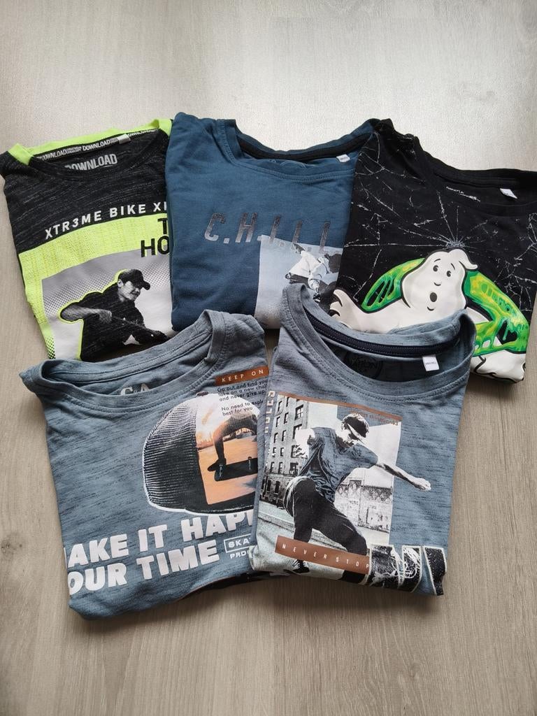 5 longsleeves mt 146/152, Ophalen of Verzenden, Gebruikt, Jongen, Shirt of Longsleeve