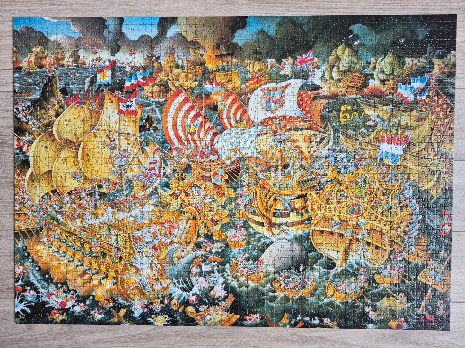 Heye puzzel - Trafalgar - 2000 - Ryba, Ophalen of Verzenden, Meer dan 1500 stukjes, Zo goed als nieuw, Legpuzzel