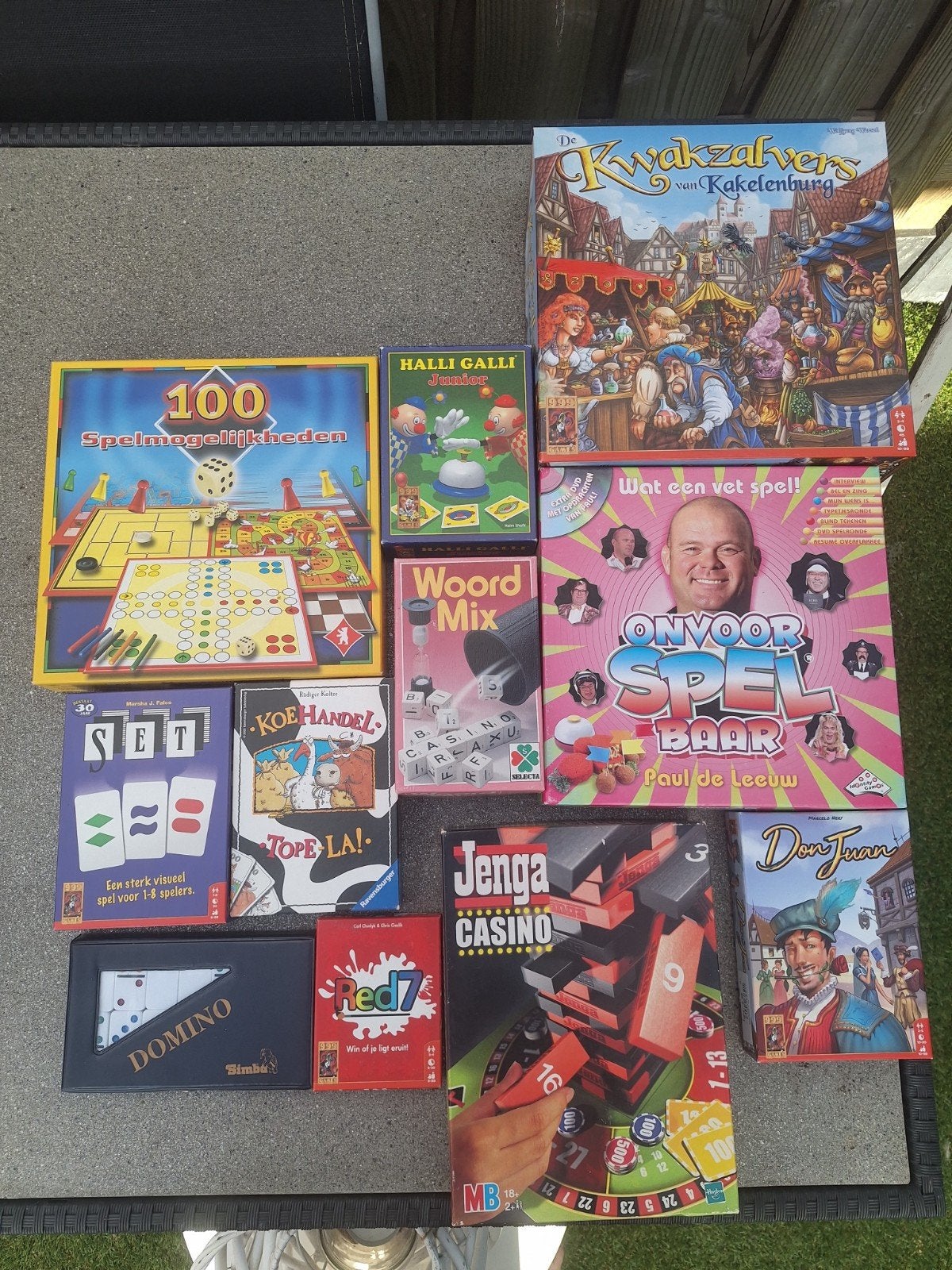 spellen pakket, Ophalen