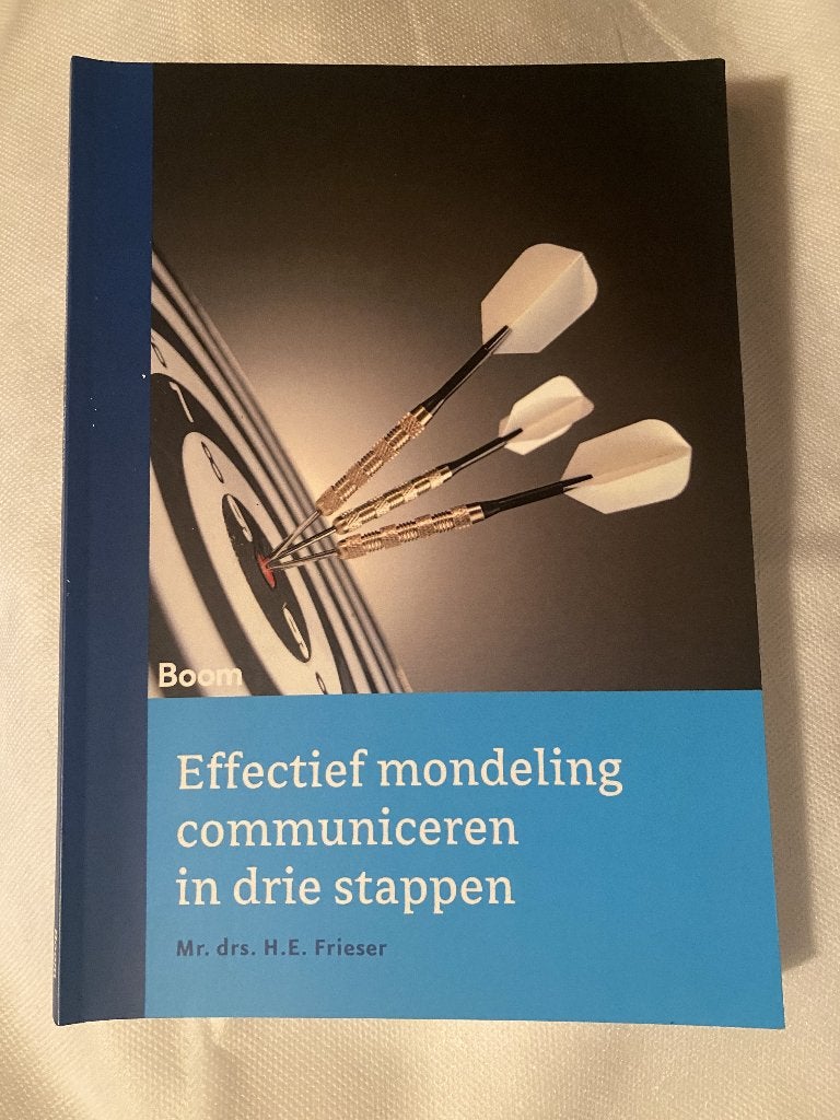 Effectief mondeling communiceren in drie stappen, Zo goed als nieuw, Gamma, Mr. drs. H.E. Frieser, HBO