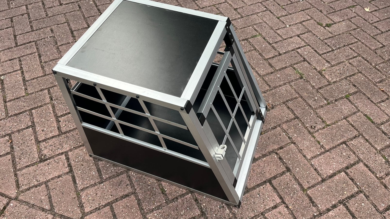 Aluminium hondenbench voor auto, Dieren en Toebehoren, Ophalen, Zo goed als nieuw