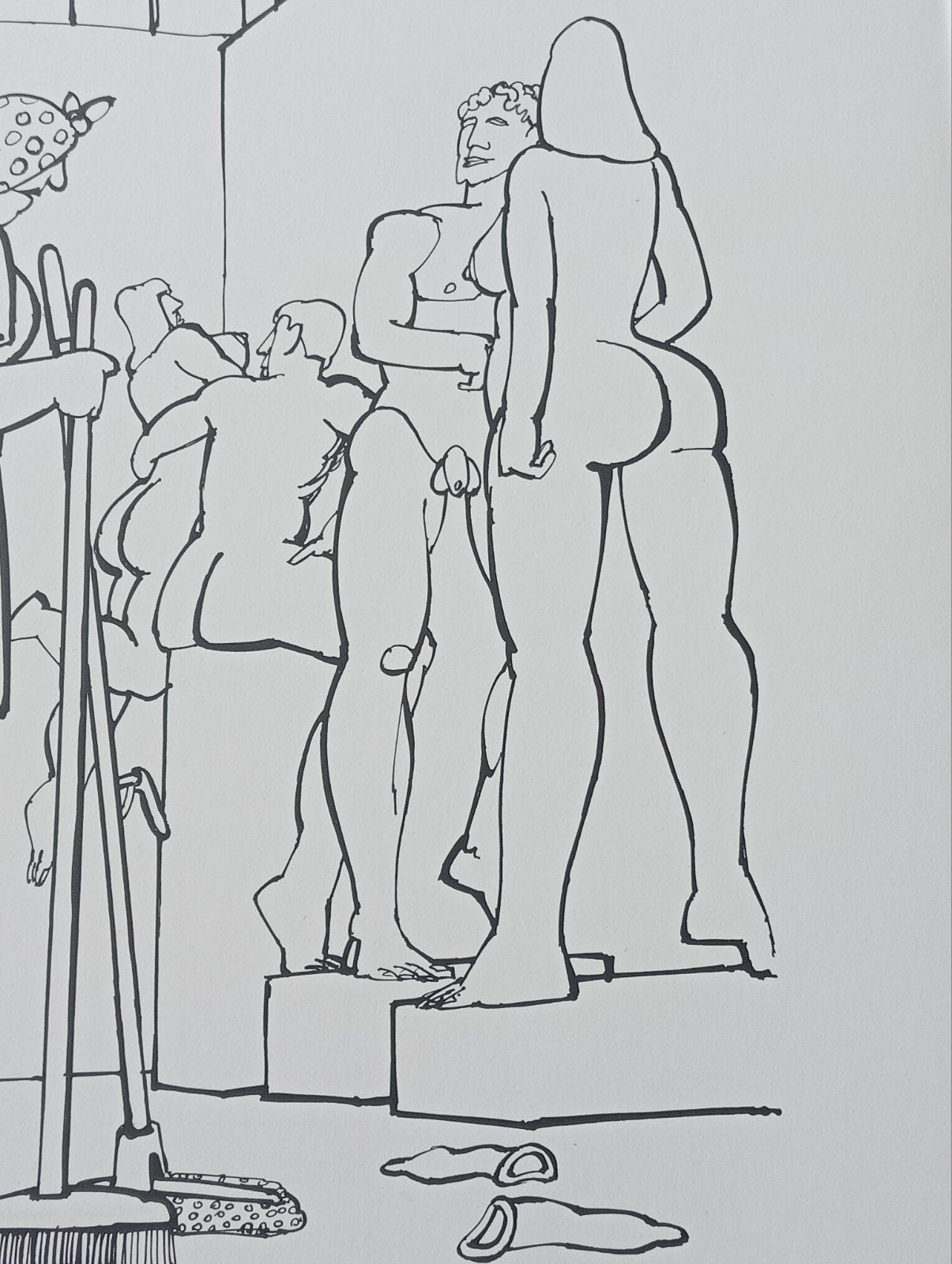 Yrrah spotprent cartoon naakt erotiek, Verzenden, 1960 tot 1980, Gebruikt