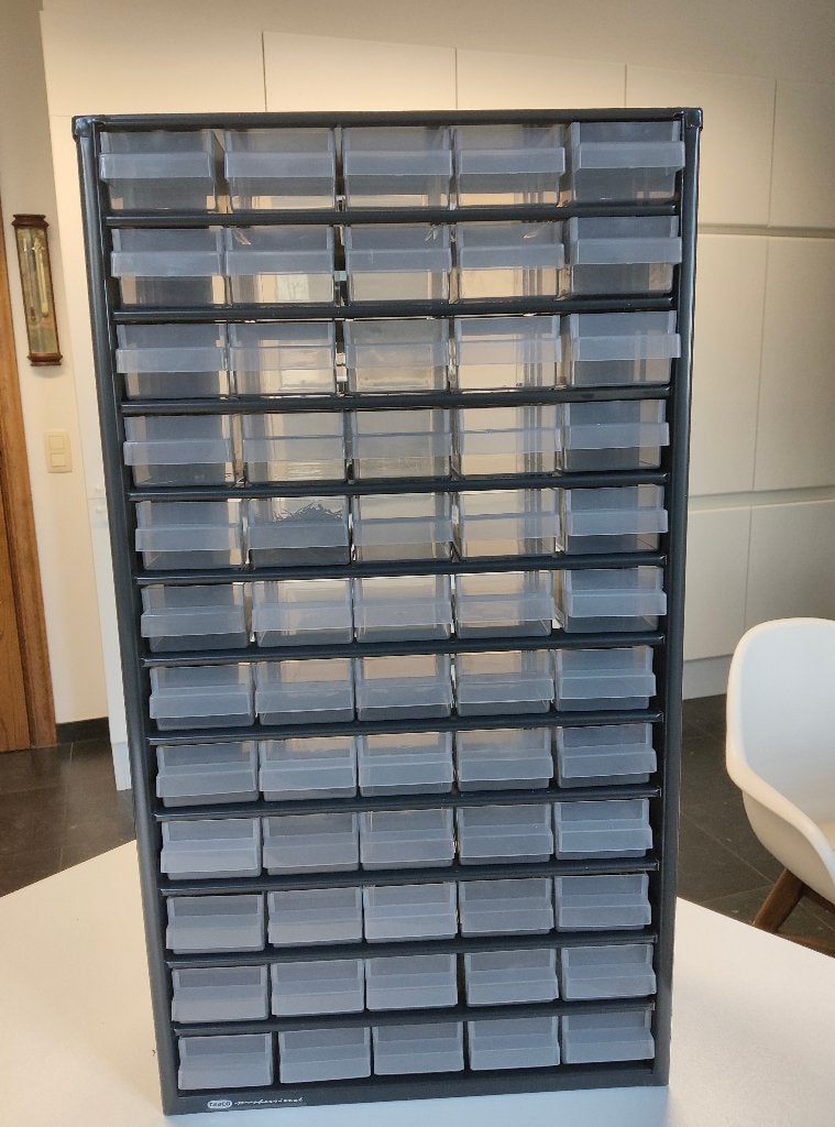 Raaco kast met 60 schuifladen NIEUW, 5 laden of meer, Nieuw, Minder dan 100 cm, Metaal