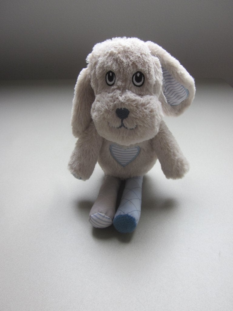Otto Simon grijs zacht pluche hond knuffel JIPY met rinkel, Overige merken, Overige karakters, Zo goed als nieuw, Middelgroot (20 tot 80 cm)