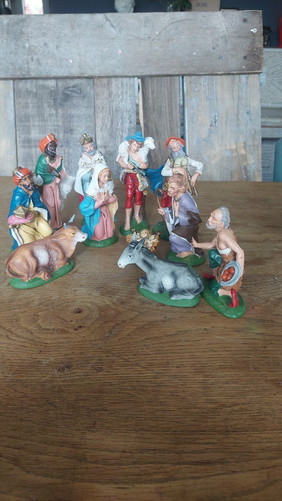 Vintage Kerst figuren Italy., Verzenden, Gebruikt, Religie