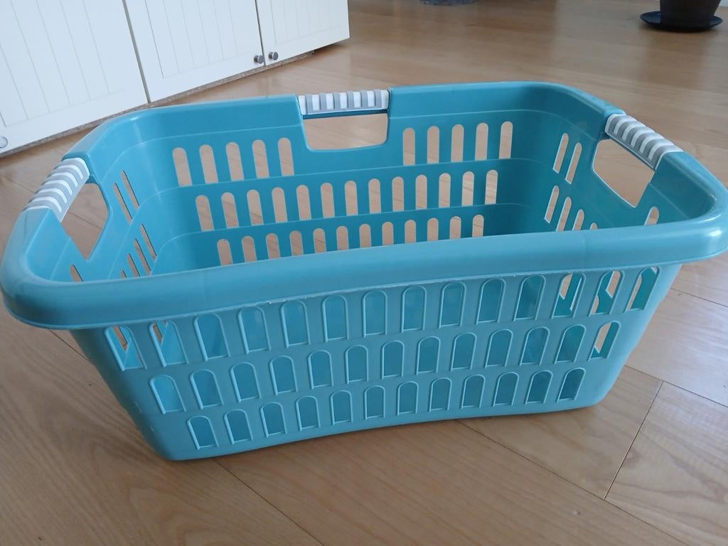 Wasmand aquablauw, z.g.a.n., Ophalen, Zo goed als nieuw