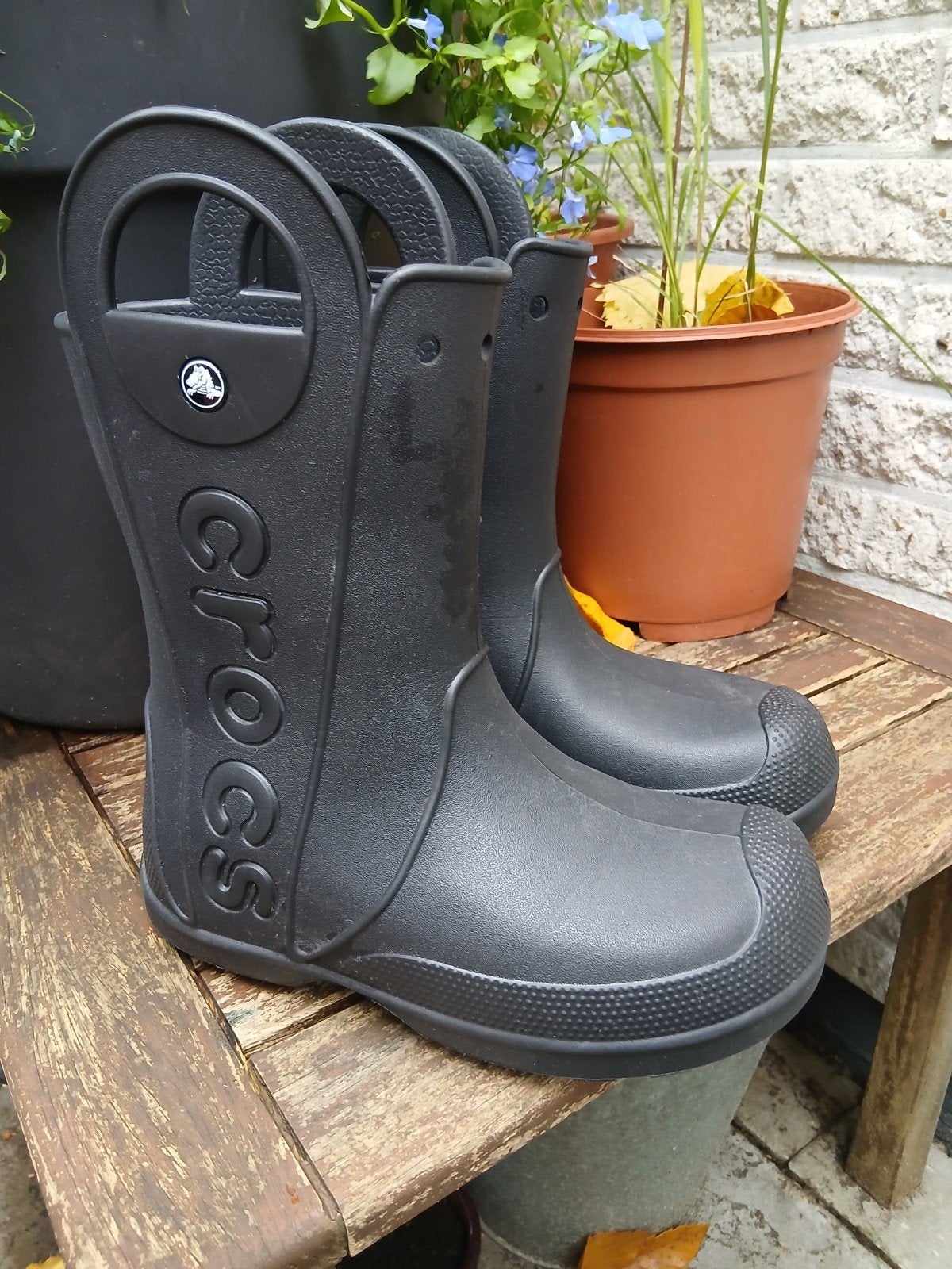 Crocs regenlaarzen zwart 36, Crocs, Jongen of Meisje, Ophalen of Verzenden, Laarzen