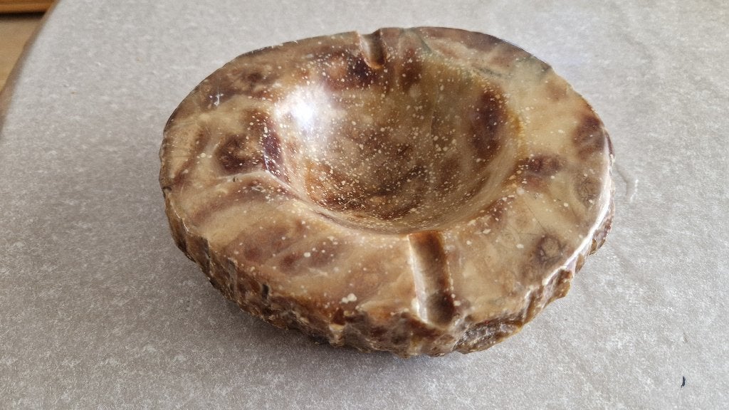 natuursteen fossielle asbak, Ophalen of Verzenden, Fossiel