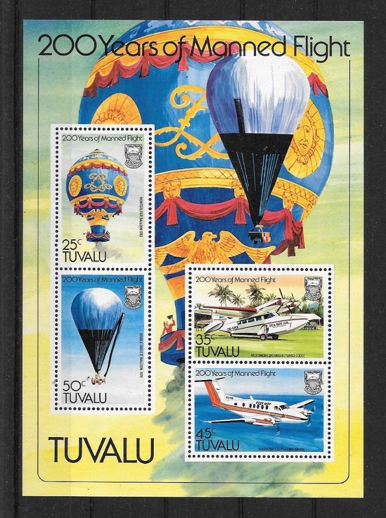 Tuvalu 200 jaar luchtvaart, Ophalen of Verzenden, Postfris