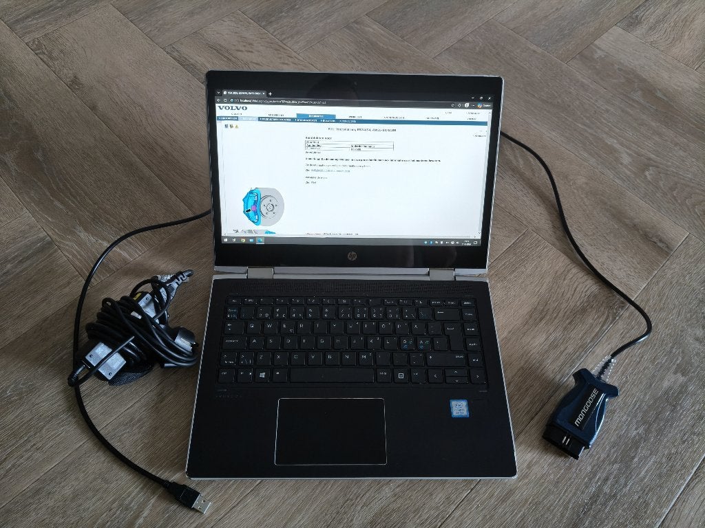 VIDA Volvo incl. laptop en adapter, Ophalen of Verzenden, Gebruikt