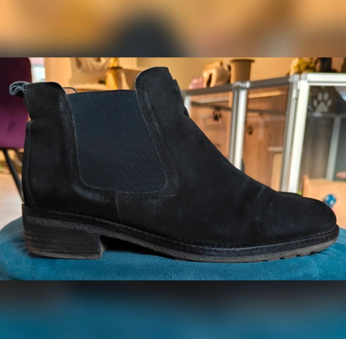 Zwart suede Gabor Chelsea Boots maat 40, Kleding | Dames, Schoenen, Ophalen of Verzenden, Zwart