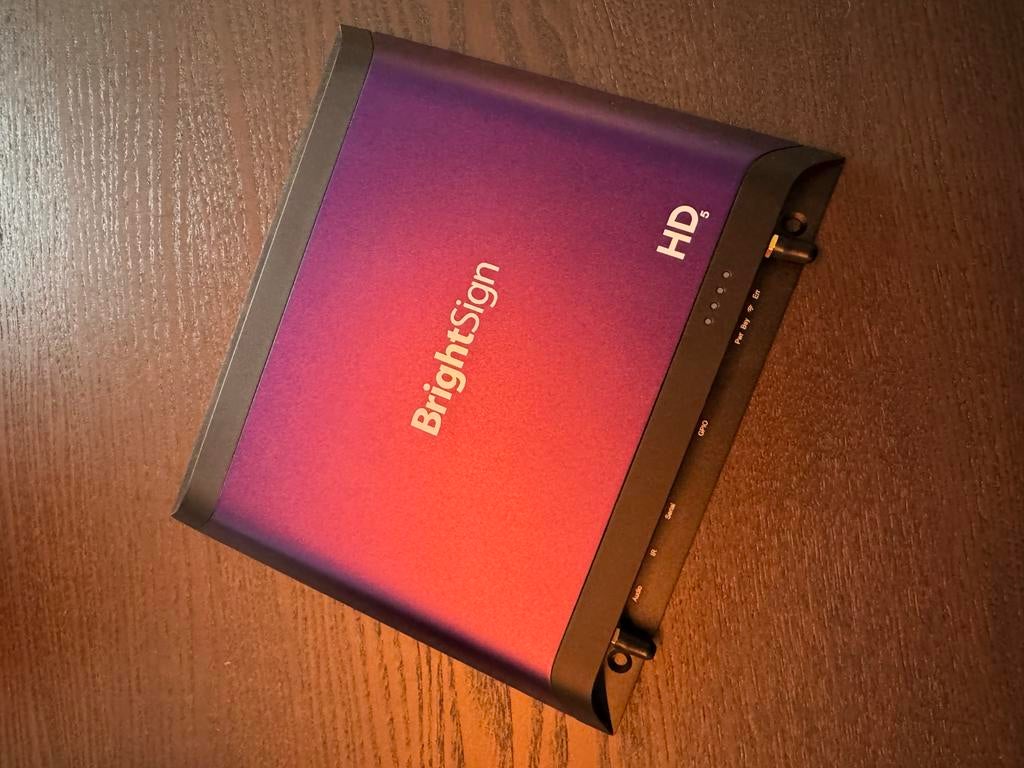 BrightSign HD5 1025 Digital Player -  4K60 HDR10, Ophalen of Verzenden, Zo goed als nieuw, HDMI, Zonder harde schijf