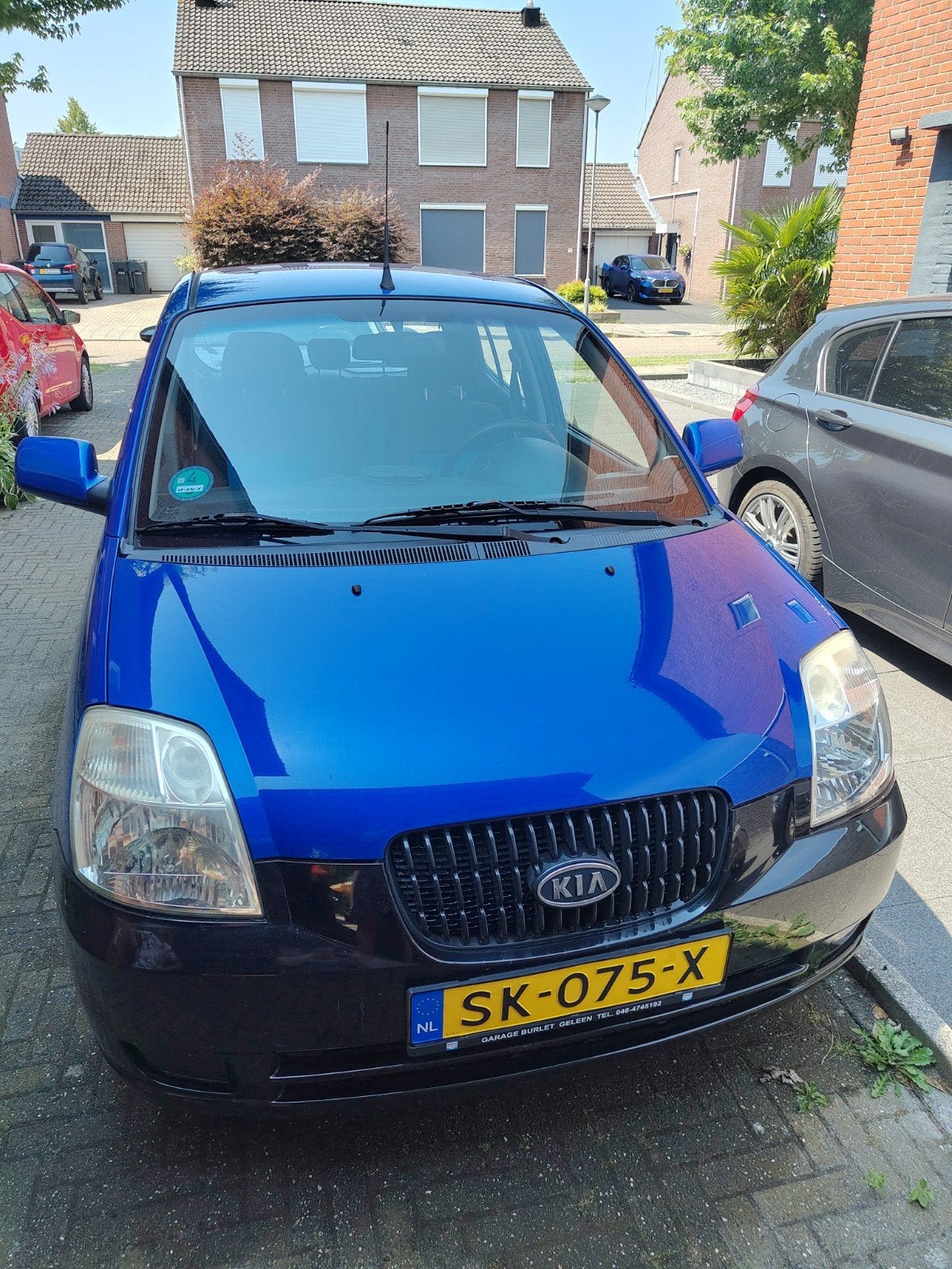 Kia KIA 2004 Blauw, Auto's, 65 pk, Stof, 836 kg, Handgeschakeld