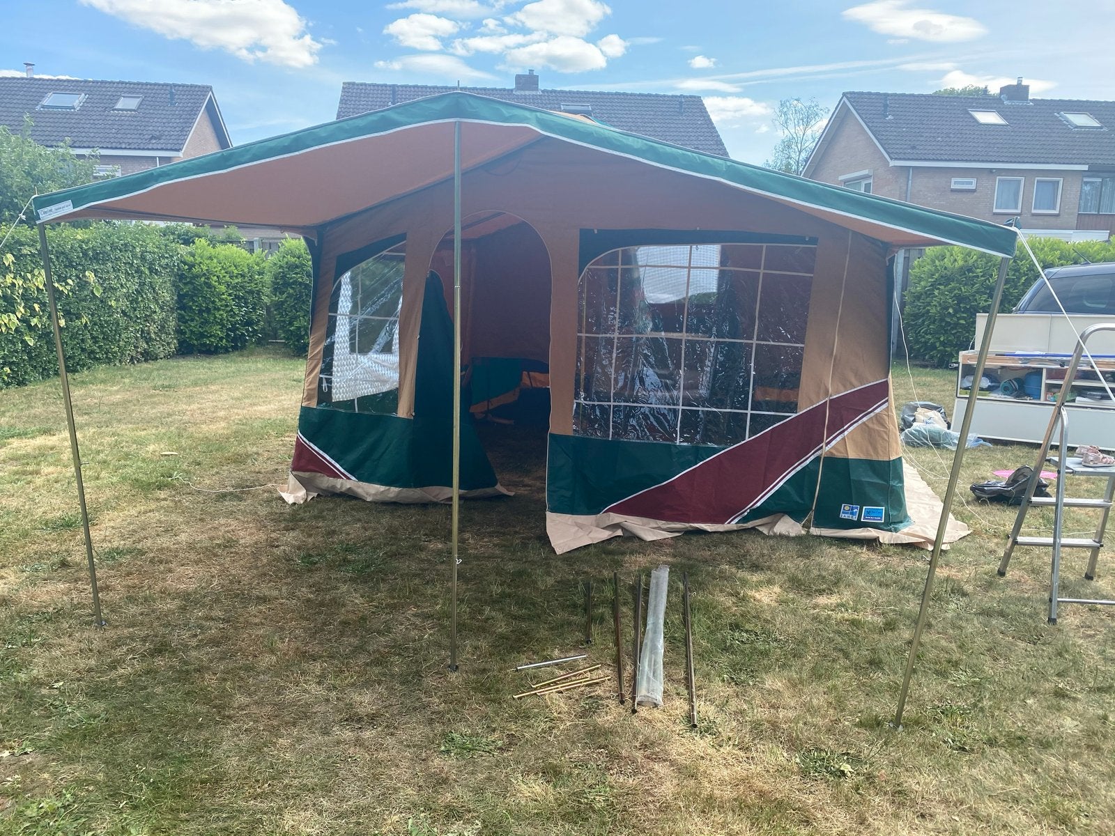 Jamet Texas de Luxe Vouwwagen - 6-8 pers voortent/luifel, Caravans en Kamperen, Vouwwagens, Ophalen, Meerkleurig, Aanwezig, Meer dan 6