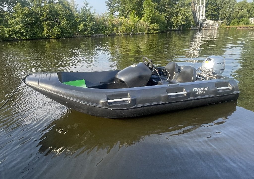 speedboot river 350XR met Honda 4 takt 10PK, Watersport en Boten, Overige merken, Buitenboordmotor, 10 pk, Zo goed als nieuw